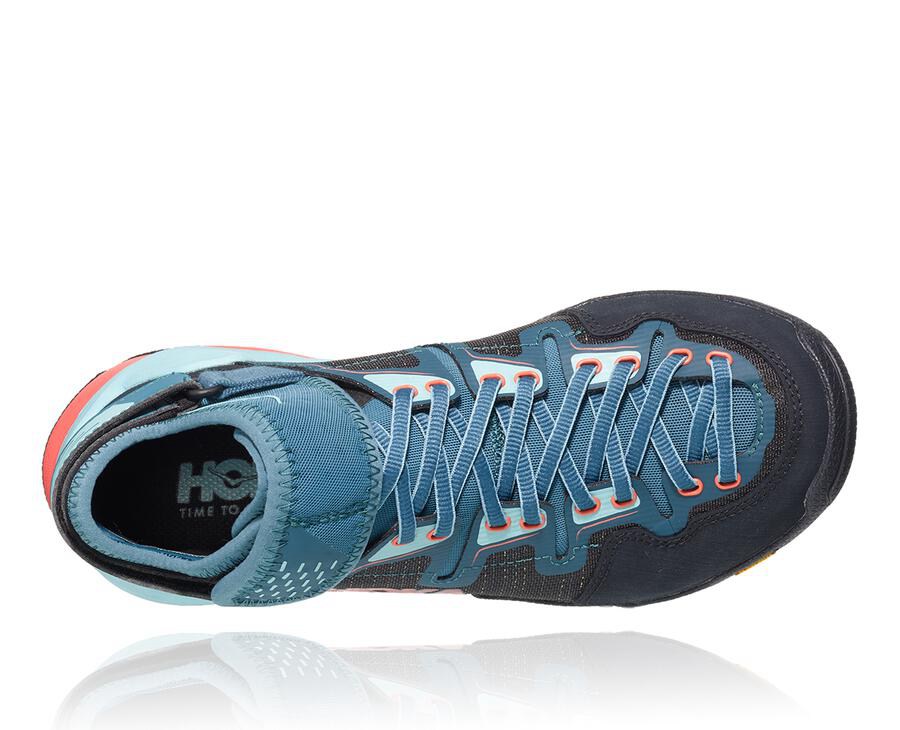 Hoka One One Womens Trail Shoes - Arkali - Turquoise - NCPY26394